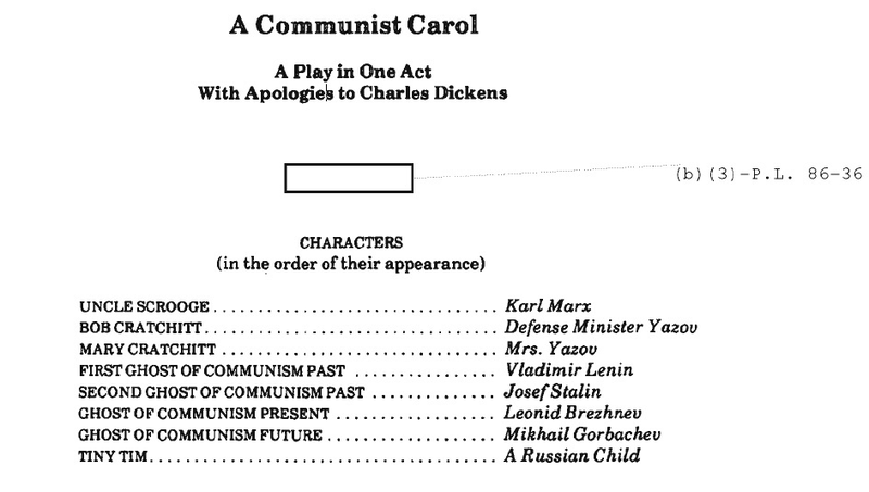 Illustration for article titled That Time the NSA Wrote "A Communist Christmas Carol"